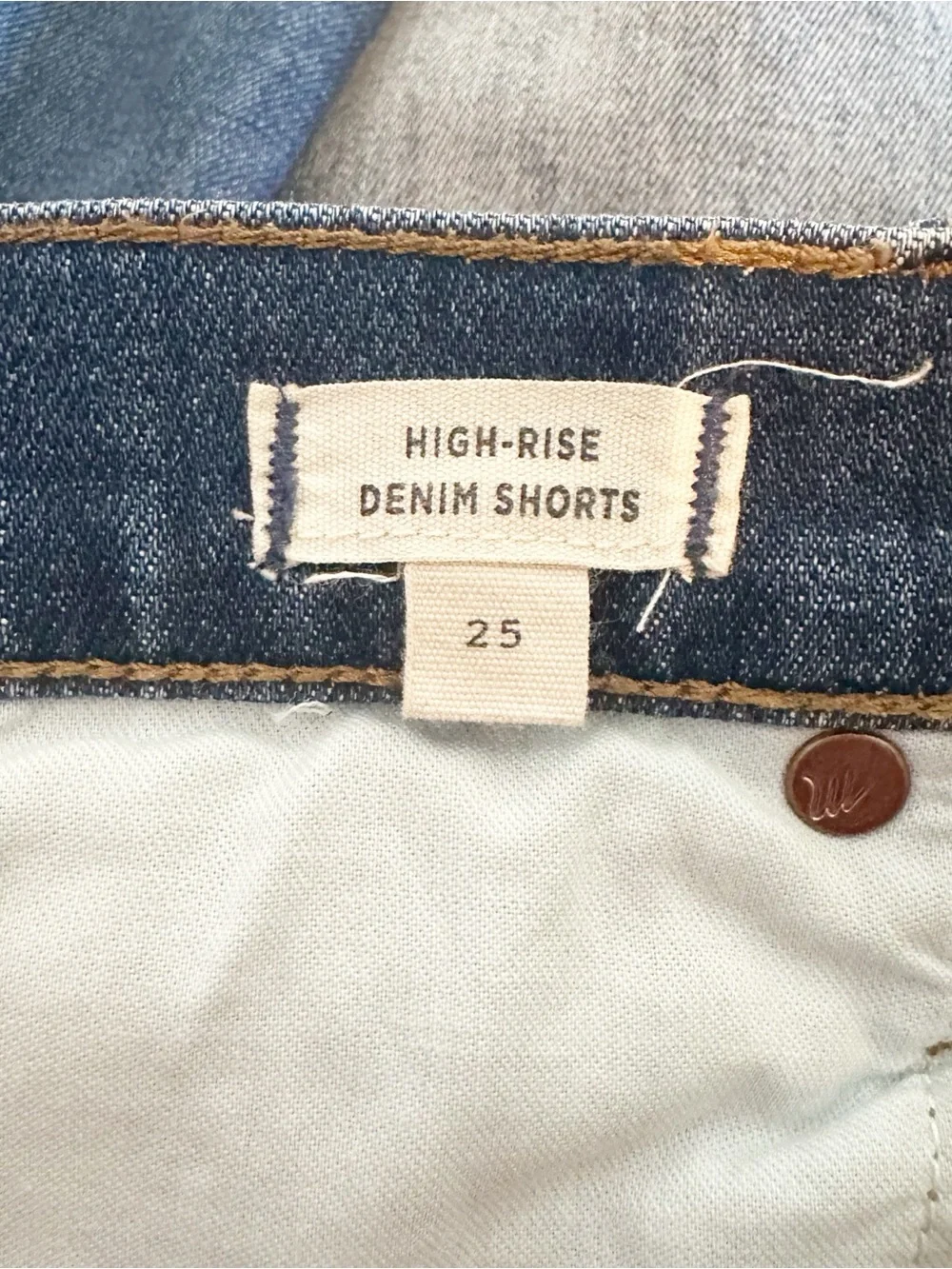 Madewell High-Rise Denim Shorts - 25